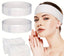 Set of 9 Disposable Elastic Hair Bands in Black, White, And Pink, Featuring Closures, Perfect for Salons, Skincare Routines, Spas, Facial Cleansing, And Hairstyling