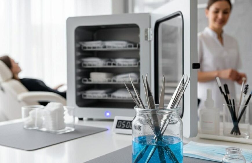 Guided Step by Step: How to correctly sterilize eyelash extension tweezers for the pupinel