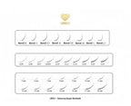 LOVELY Eyelashes black Silicone - 20 lines Mix image 1