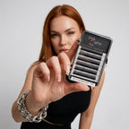 Lash With Me - Mini Pre-made “U”  Black Individual