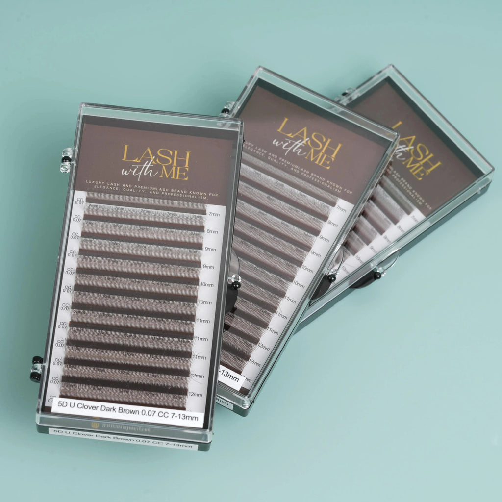 Lash With Me - Pre-made eyelash narrow "U", Brown