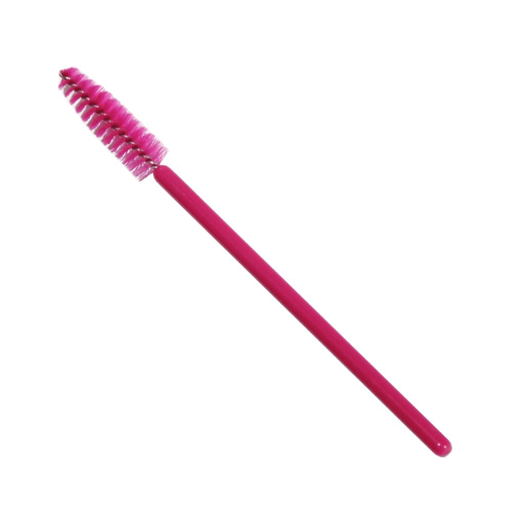 NYLON EYELASH BRUSH (PINK WITH PINK STICK), 50 PCS. image 2