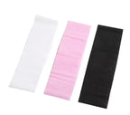 Set of 9 Disposable Elastic Hair Bands in Black, White, And Pink, Featuring Closures, Perfect for Salons, Skincare Routines, Spas, Facial Cleansing, And Hairstyling