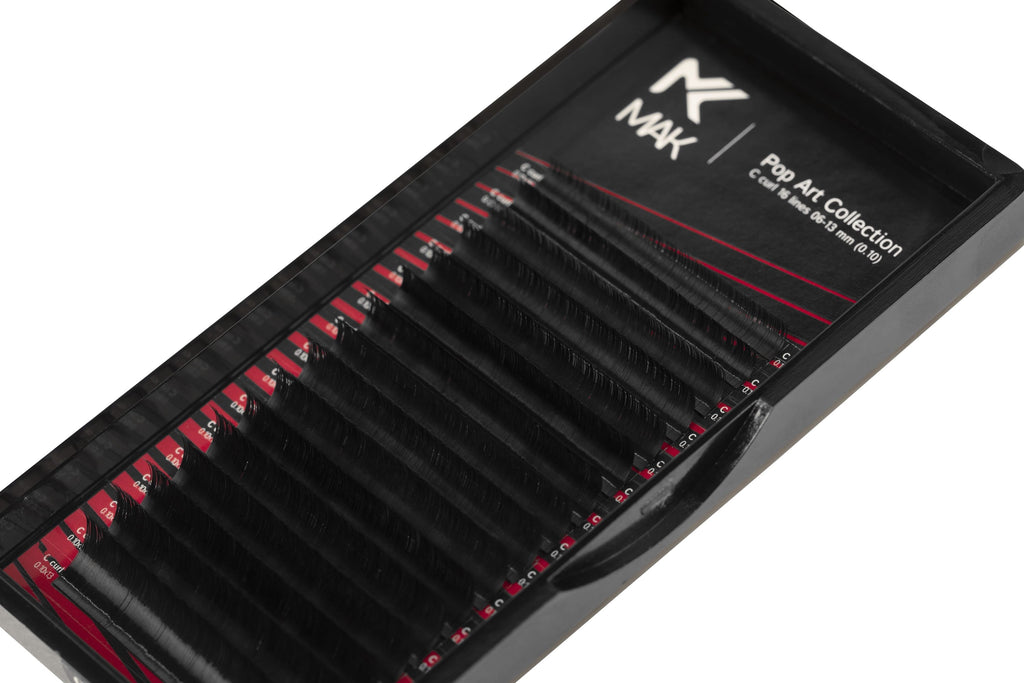 Mak Art BLACK EYELASHES POP ART MIX (16 LINES) image