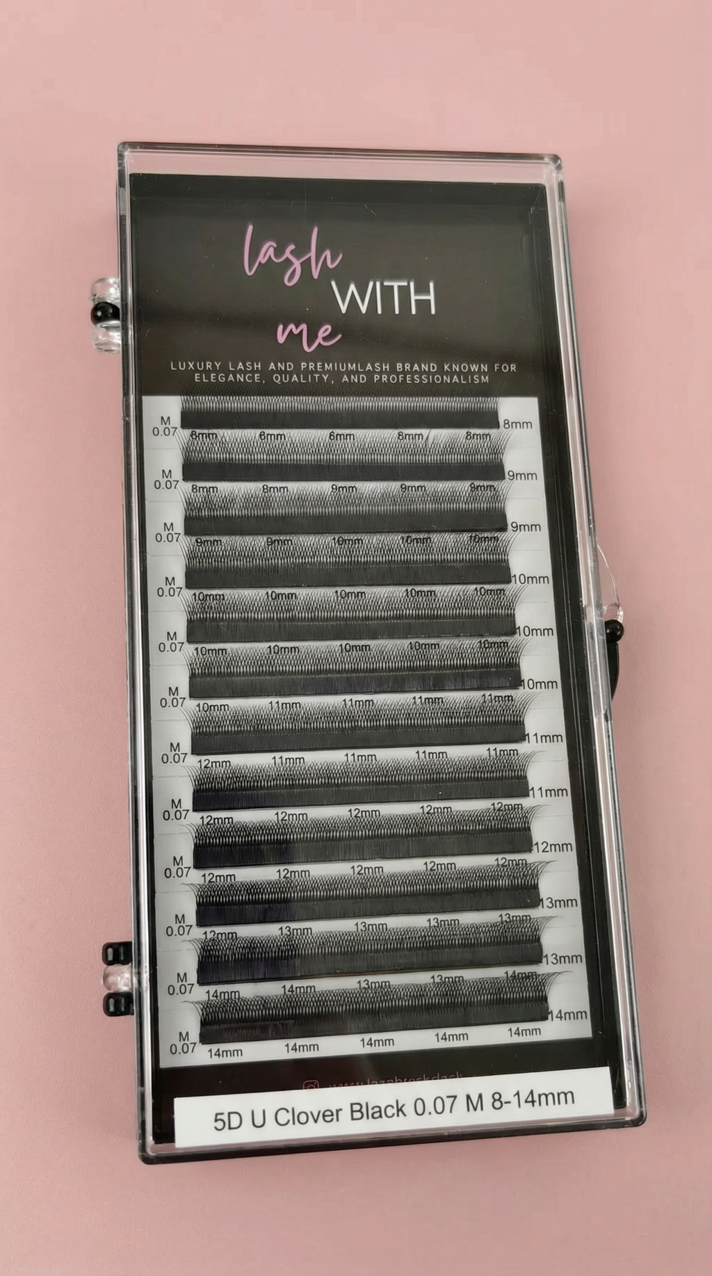 Lash With Me - Pre-made eyelash “Narrow” &  "U”  Black