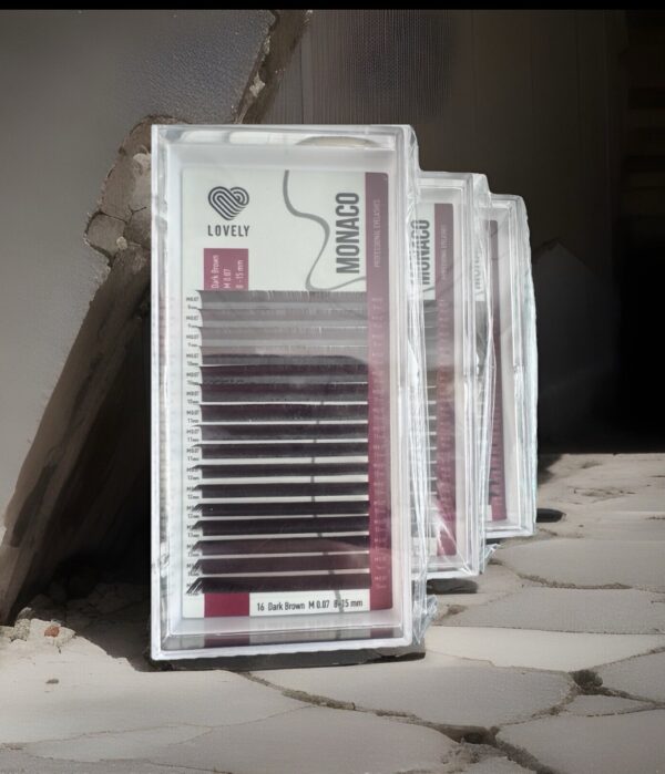LOVELY Eyelashes Monaco , chocolate - 20 lines