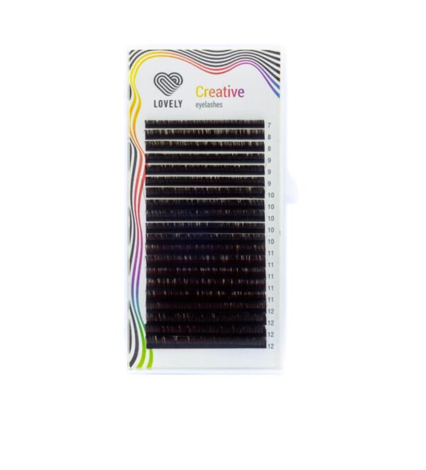 LOVELY Eyelashes Monaco , chocolate - 20 lines