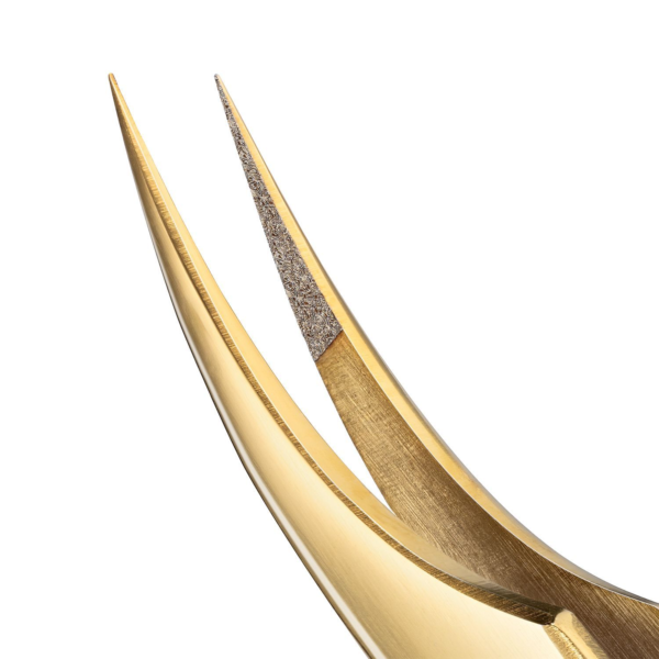 Ultra-fine Tweezers Barbara Series Gold Touch, Type "Dolphin"