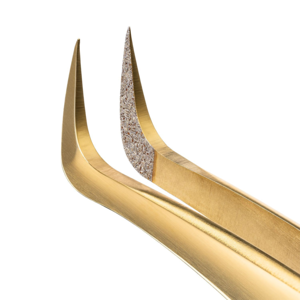 Ultra-fine Tweezers Barbara Series Gold Touch, Type "Hook"