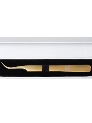 Ultra-fine Tweezers Barbara Series Gold Touch, Bent