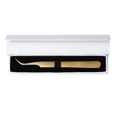 Ultra-fine Tweezers Barbara Series Gold Touch, Bent